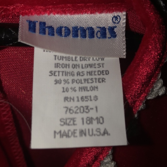 Thomas (Brand) Red & White Special Occasion Jumper - Picture 5 of 7